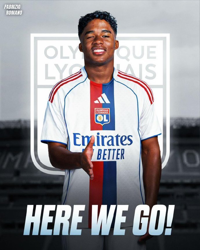 #恩德里克租借加盟里昂#官方消息，恩德里克租借加盟里昂，租借费最高100万欧，租