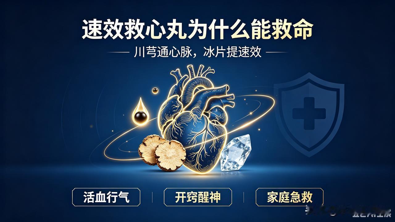 家家建议常备速效救心丸！两味中药暗藏救命玄机，一念之差就是两种人生
 
人到中年
