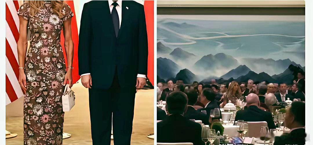 太给面子！特朗普儿媳直接穿上中国旗袍，国风彻底火到海外谁也没想到，特朗普访华欢迎