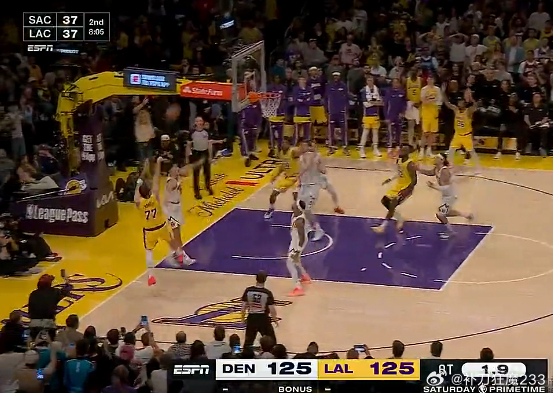 绝杀！东契奇NB！湖人NB！洛杉矶湖人东契奇绝杀掘金