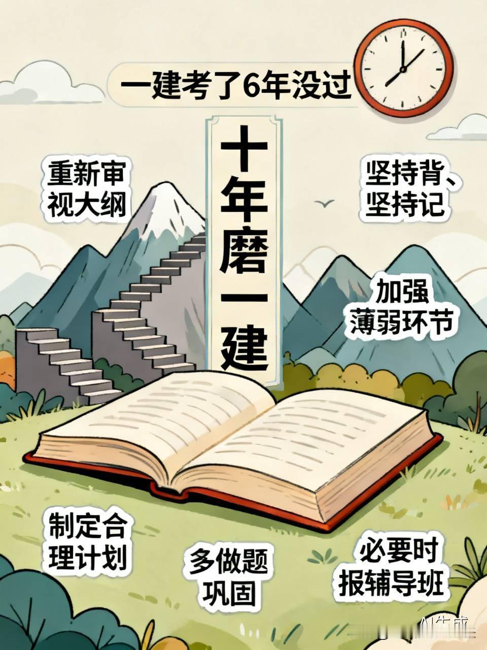 一建考了6年没过，这确实挺让人崩溃的，但要不要坚持还得自己定。有人说“十年磨一建