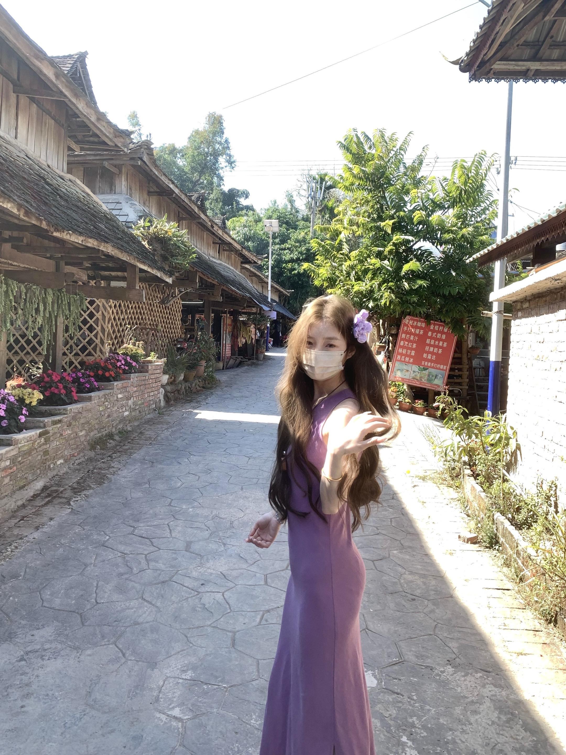 连衣裙 夏季穿搭 气质穿搭 西双版纳 氛围感