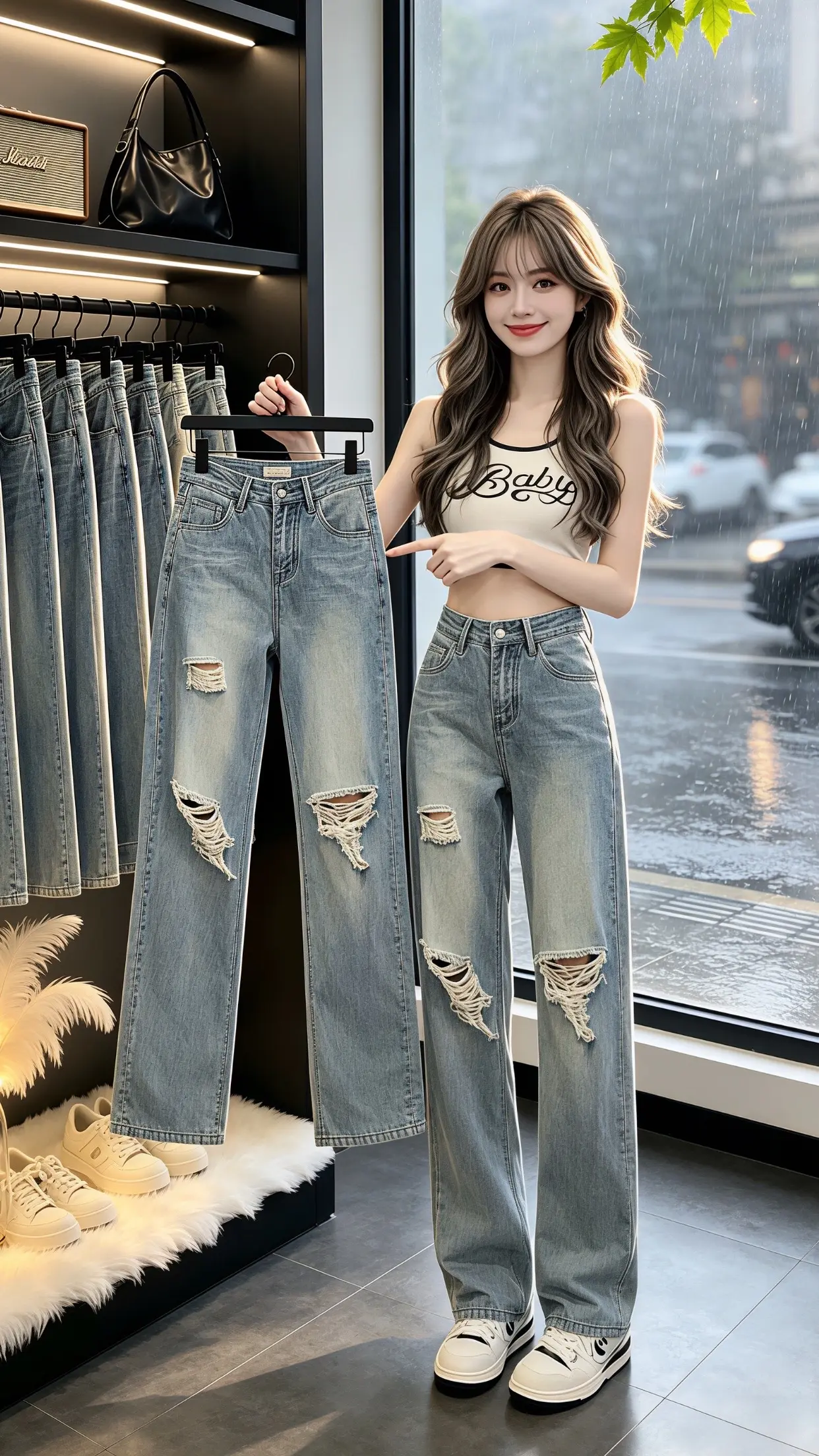 怎么将牛仔裤穿出高级感 梨型身材必入牛仔裤 一条牛仔裤搞定一周穿搭 牛...