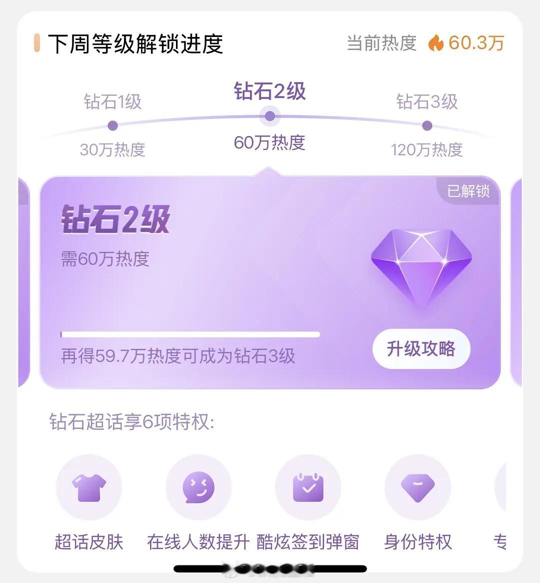 恭喜侯明昊，超话解锁钻2啦。[期待] ​​​
