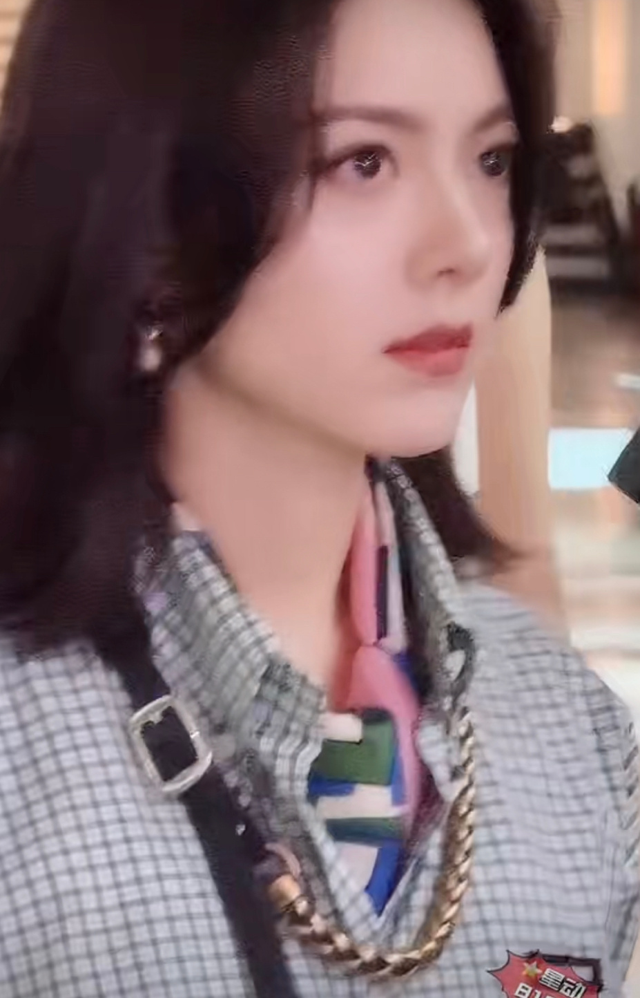 赵今麦miumiu今日品牌活动直拍，好优越的美貌啊！