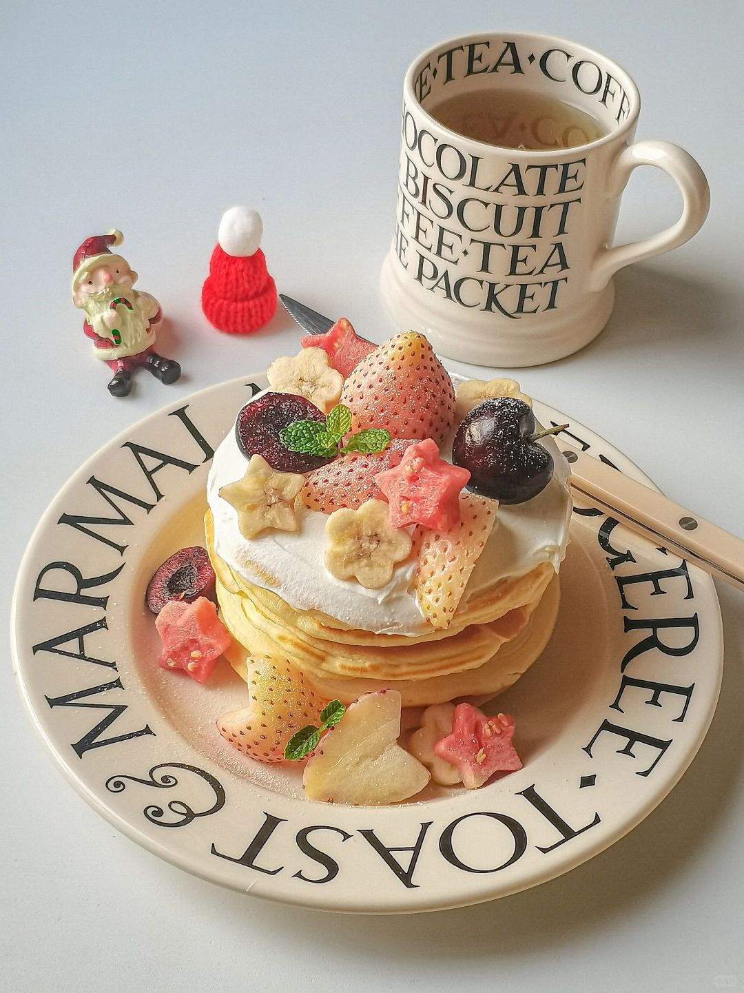 水果酸奶松饼蛋糕‼️香甜松软🥞免烤箱