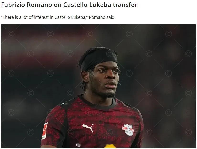 罗马诺在YouTube频道中谈到了卢克巴的未来问题。罗马诺说：“有很多针对卢克巴