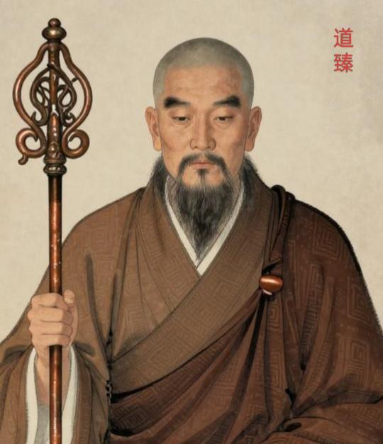 道臻，全名释道臻，俗姓牛，是西魏时期著名的高僧，出身长安城南，以清修博学著称。