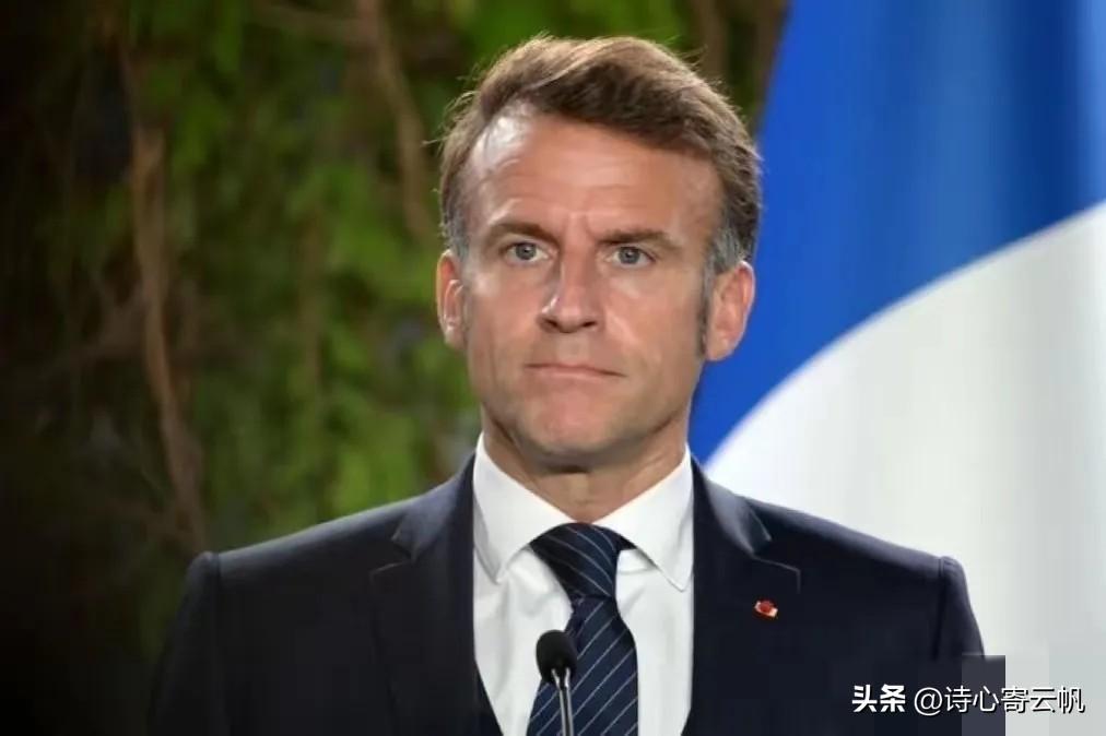 昨天晚上法国总统马克龙对着全国观众，来了一次火力全开的电视讲话，把美以的军事行动