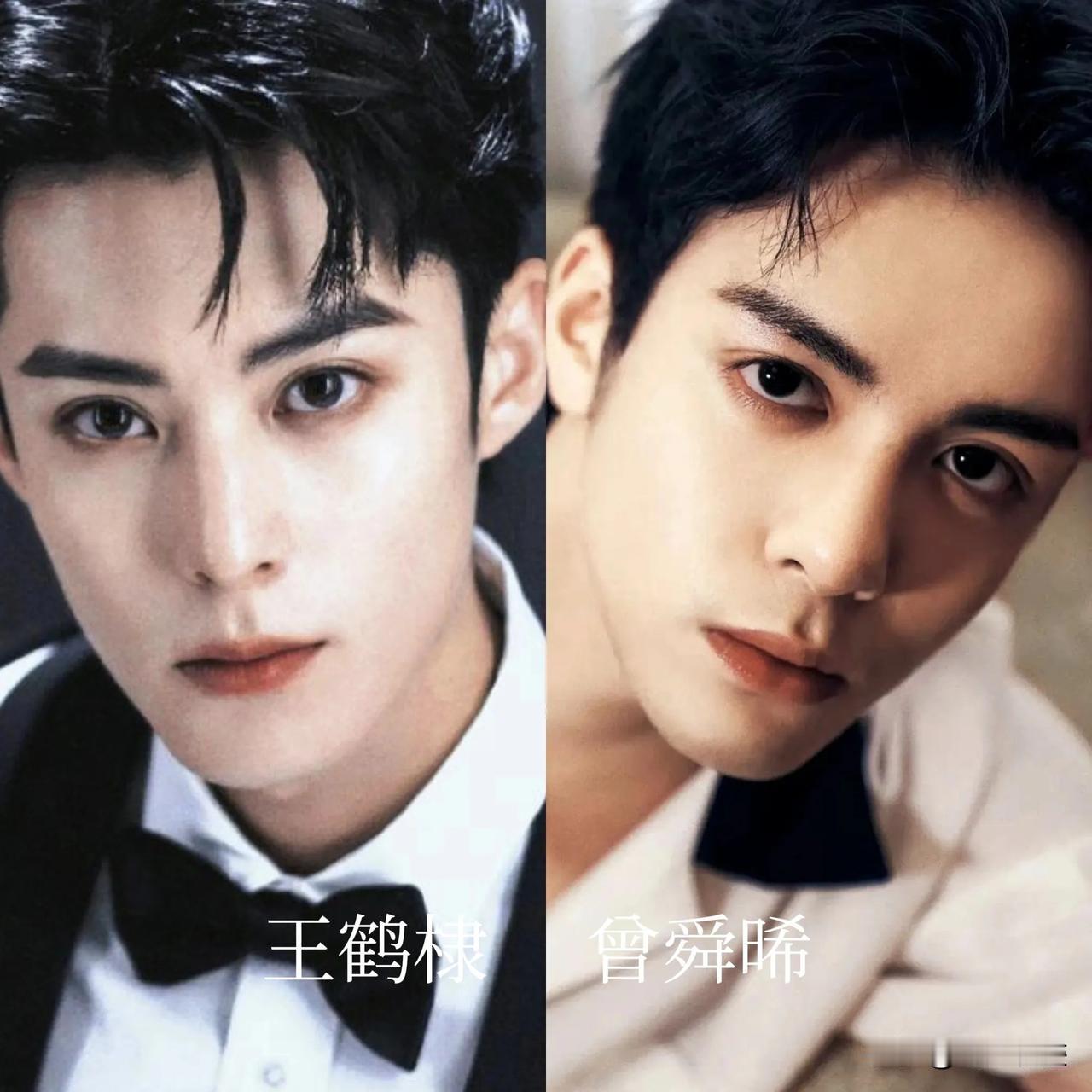 王鹤棣VS曾舜晞，娱乐圈最大的两双男眼睛，你觉得谁最漂亮？

他俩的眼睛真的大到