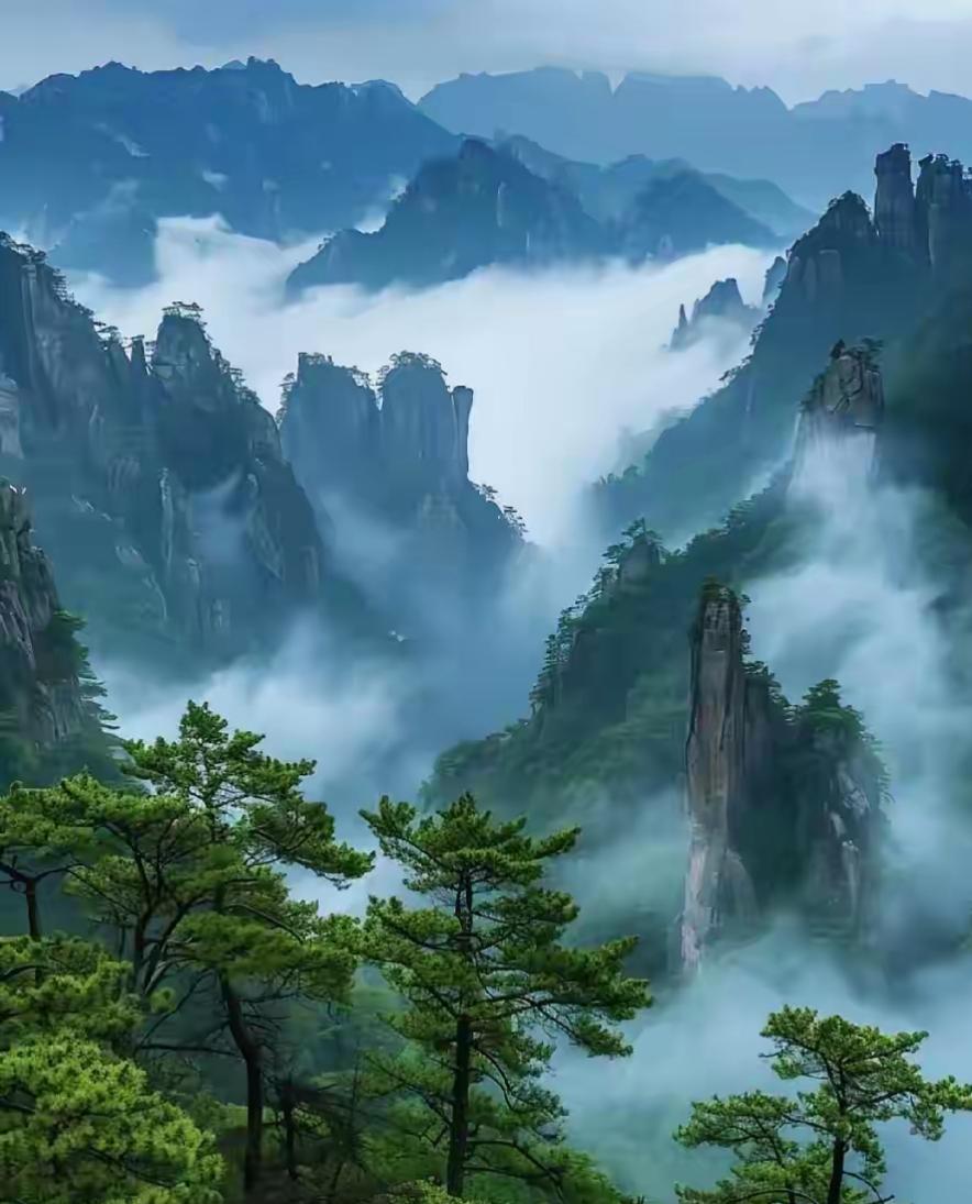 上联：赏千山美景；
下联：听万壑松风。