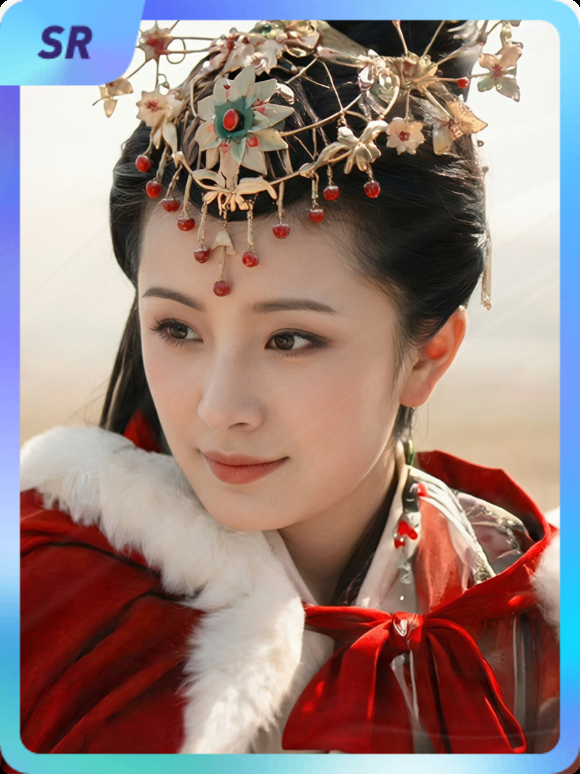 杨幂[超话] 集卡互助ing~送你一张“岁月为笺，角色作序”SR卡“昭昭落雁声”
