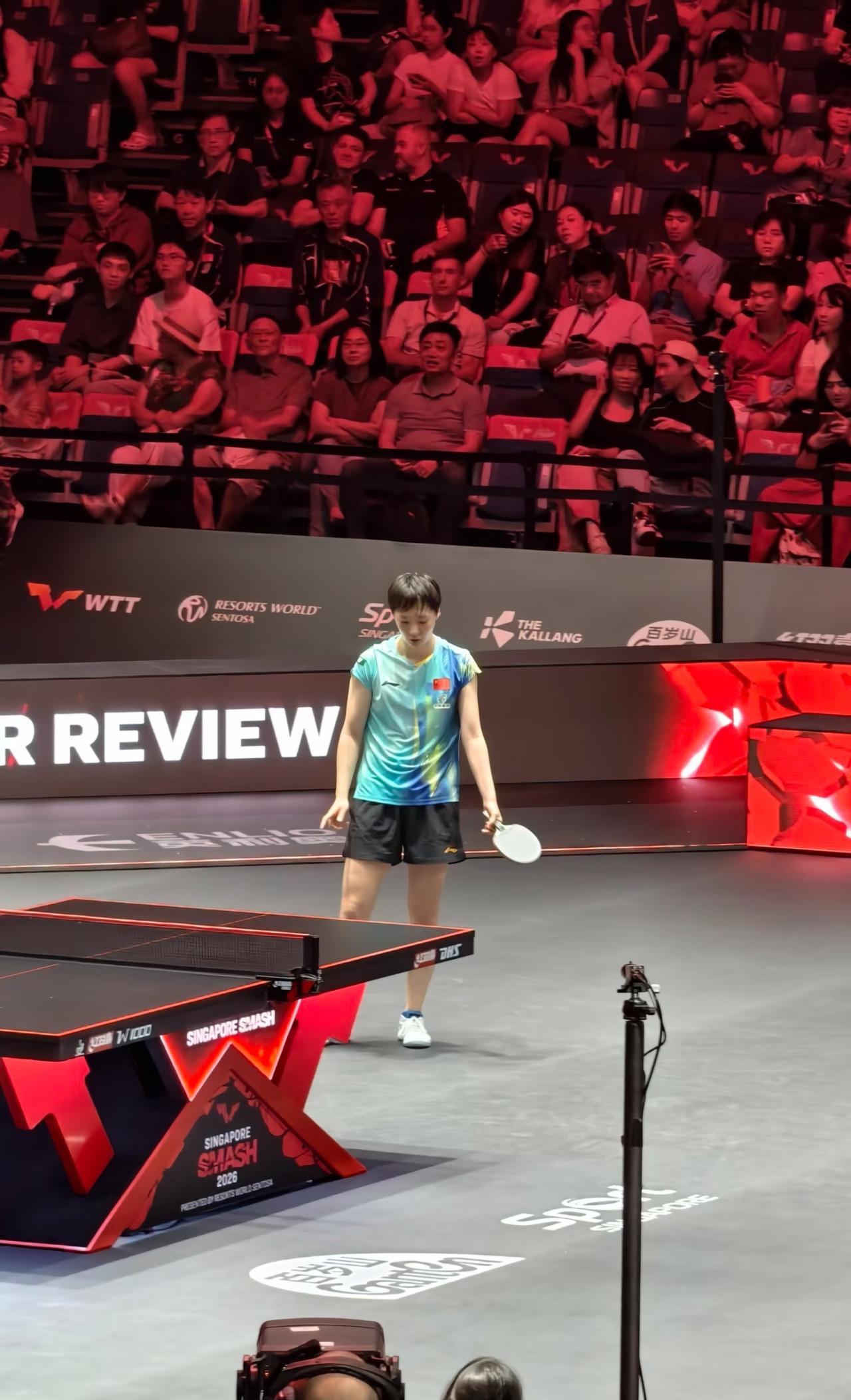 王曼昱评价申裕斌：你今天打得太好了啦，申裕斌嘚瑟的笑了！
这是强者之间的互相肯定