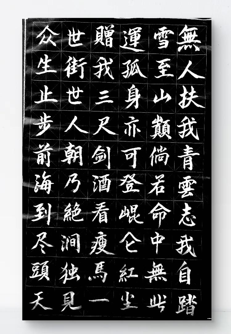 无人扶我青云志，我自踏雪至山巅……