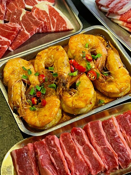 烤肉小神店❗求你们快去吃麻辣大虾🦐