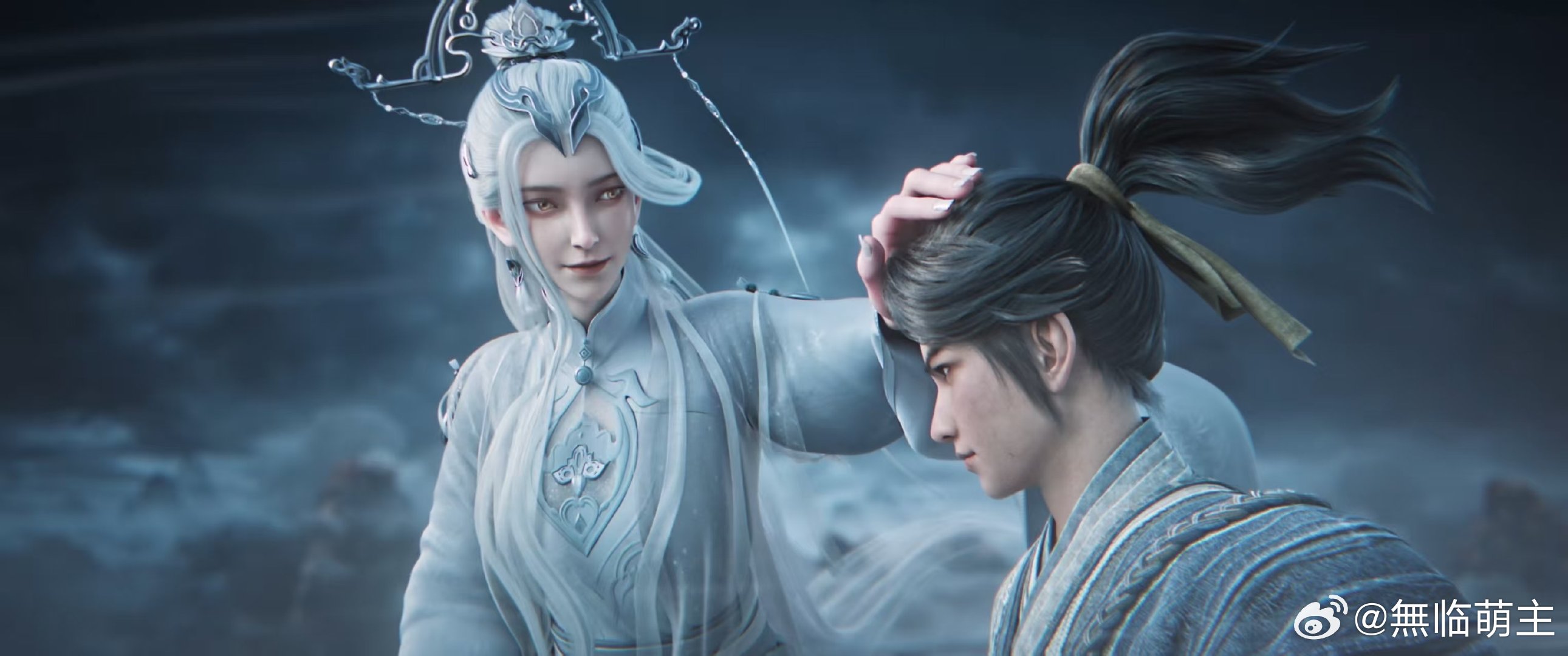 国漫顶级水墨斗法远山层叠、墨色流云，完完全全就是国画山水的气韵风骨。当这份极致东