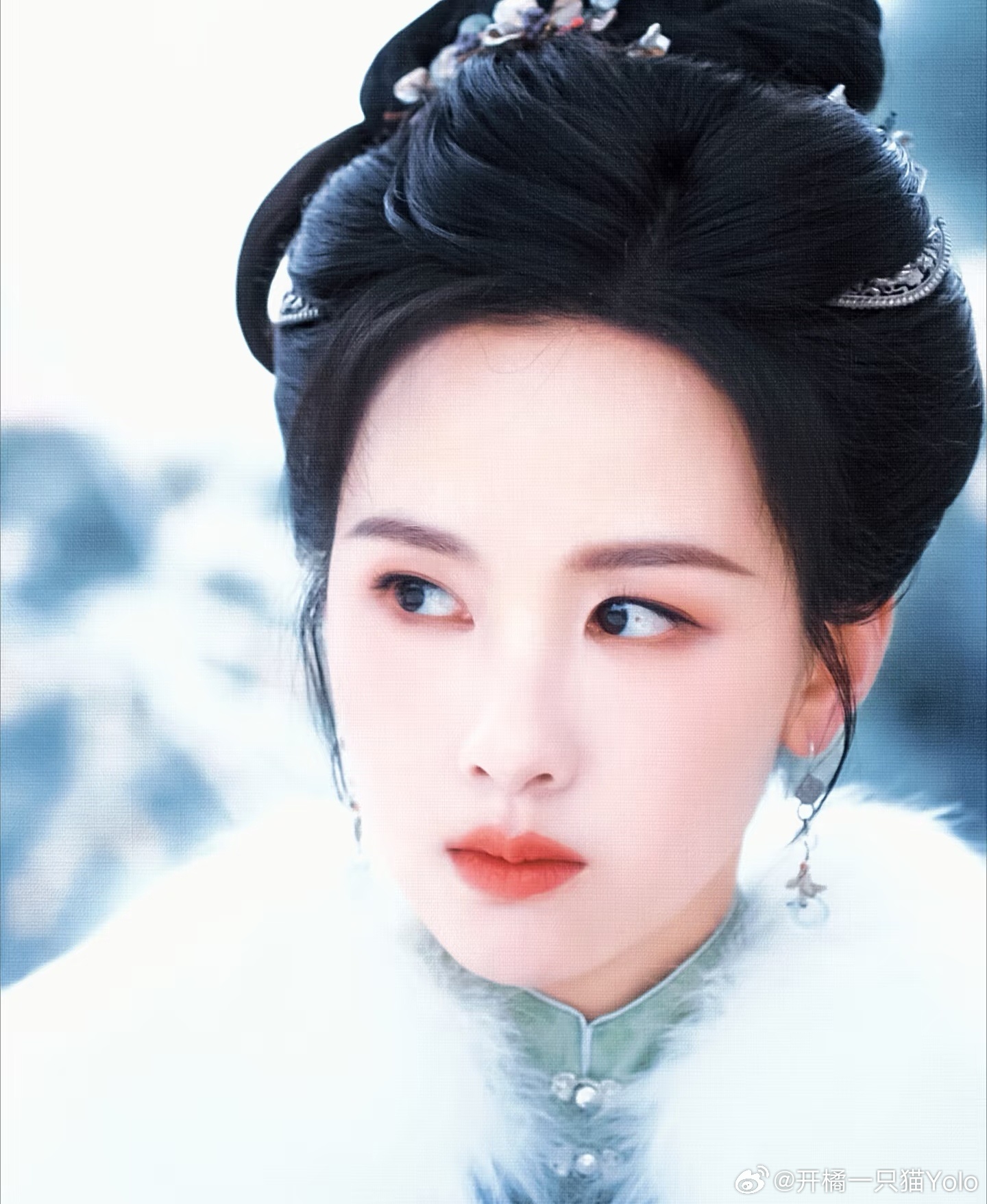 陈都灵这组图像古画一样。 ​​​