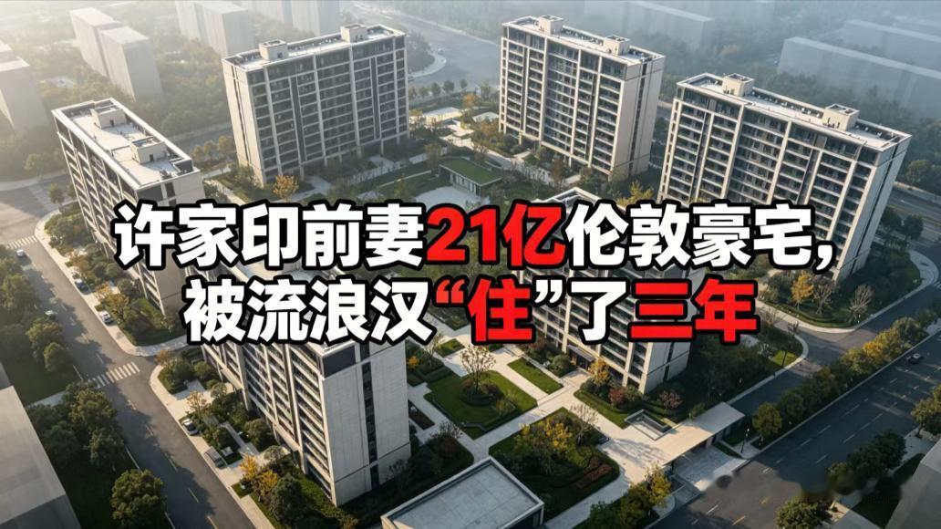 许家印前妻21亿伦敦豪宅，被流浪汉“住”了三年
许家印“前妻”名下2.1亿英镑（
