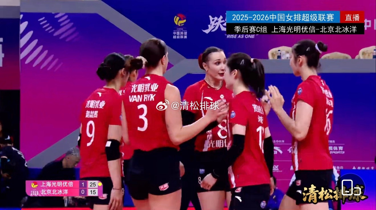 2025-2026中国女排超级联赛A级季后赛第20轮上海光明优倍vs北京北冰洋第