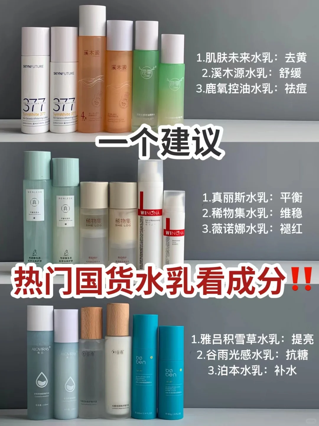 挨骂也要说！买水乳一定要看成分！