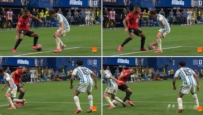 美加墨世界杯 阿根廷3-2艰难战胜埃及，比赛中阿根廷完成史诗级让二追三，其中下半