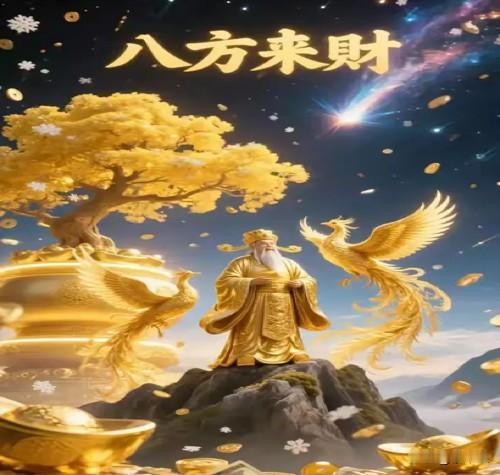 十月是你的发财月，
财神来给你送财了，
见到就不要错过了。