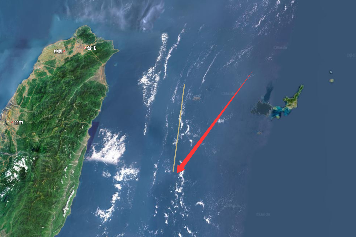 从琉球那边出去，从台湾那边回来 