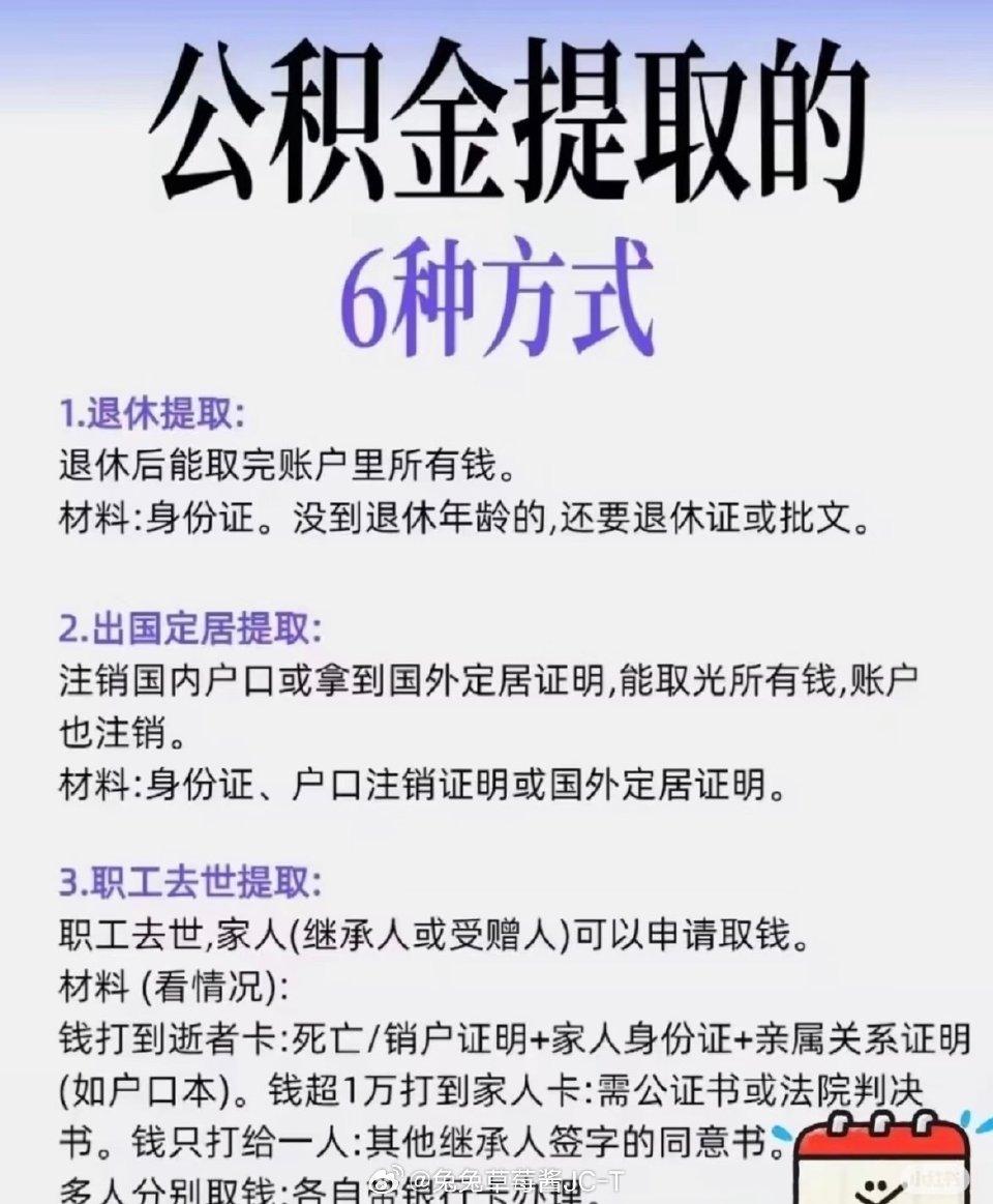 收藏！公积金6大提取方式全攻略，事关你的钱袋子
 
公积金不只是买房能用，这6种