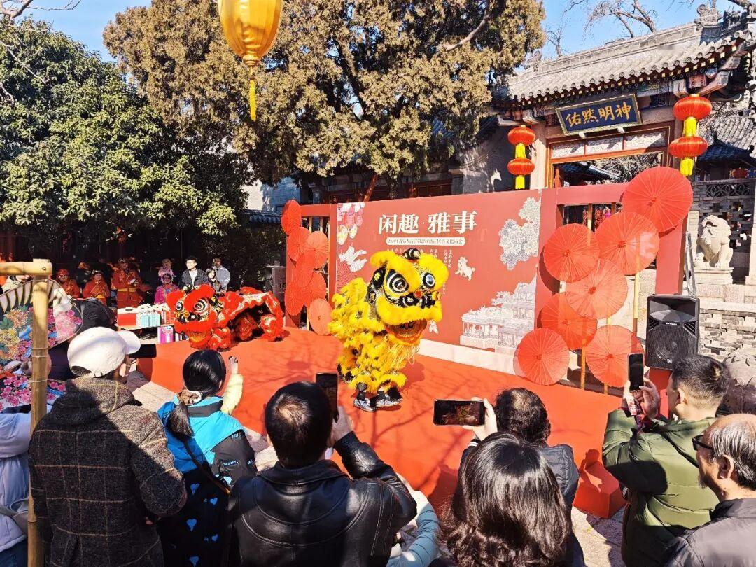 今天上午，第27届青岛天后宫新正民俗文化庙会盛大启幕！本届青岛天后宫新正民俗文化