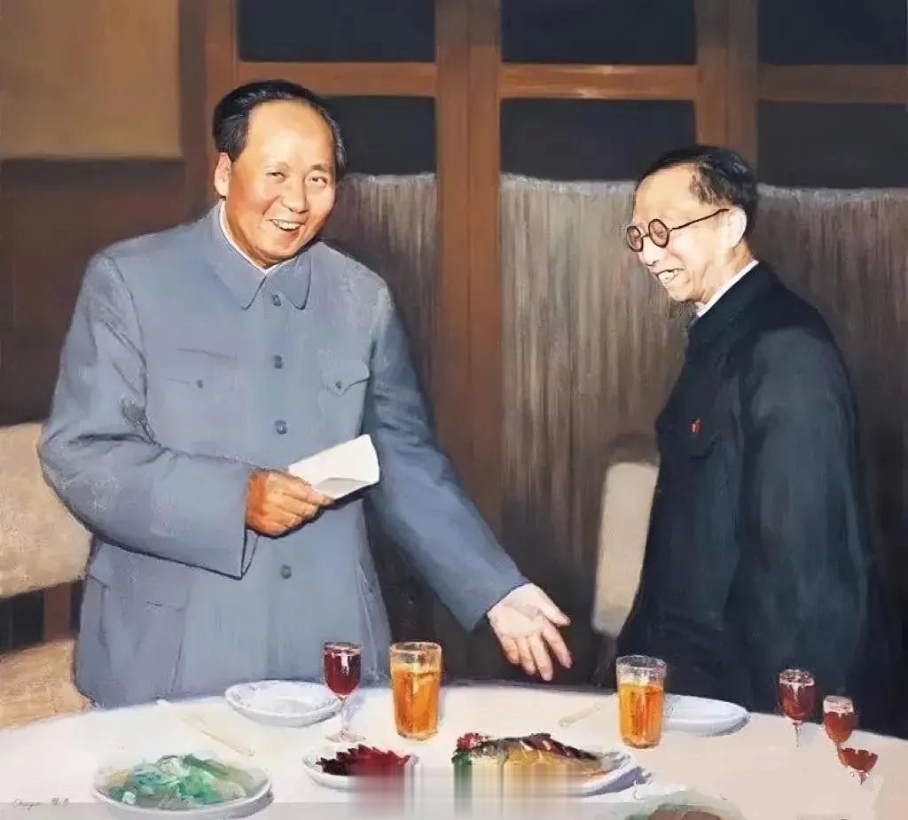 1962年，北京。教员私人在颐年堂宴请末代皇帝溥仪，坐陪的有章士钊、程潜、仇鳌和