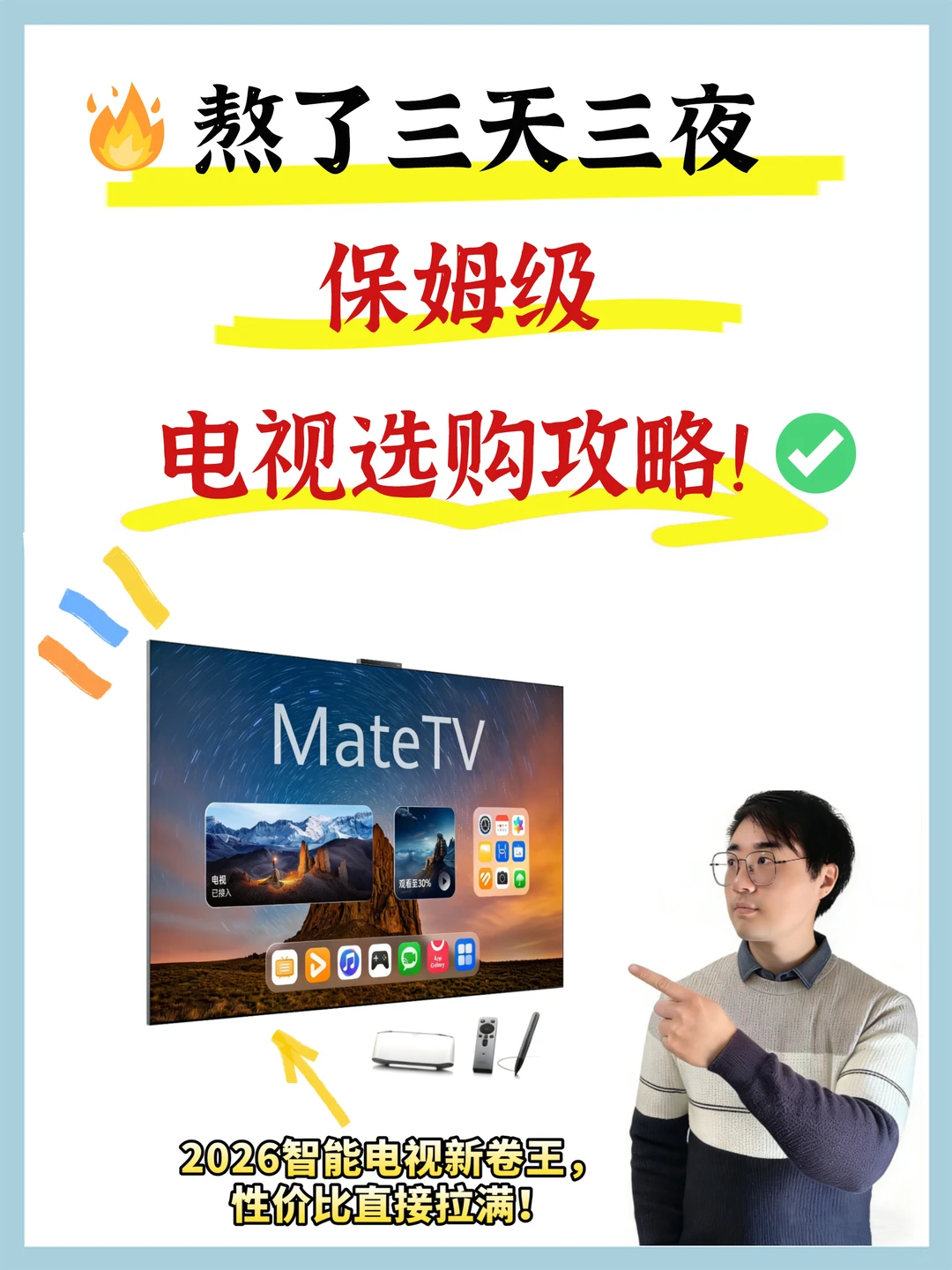 🔥超详细电视机选购攻略，一篇讲透0踩雷❗️