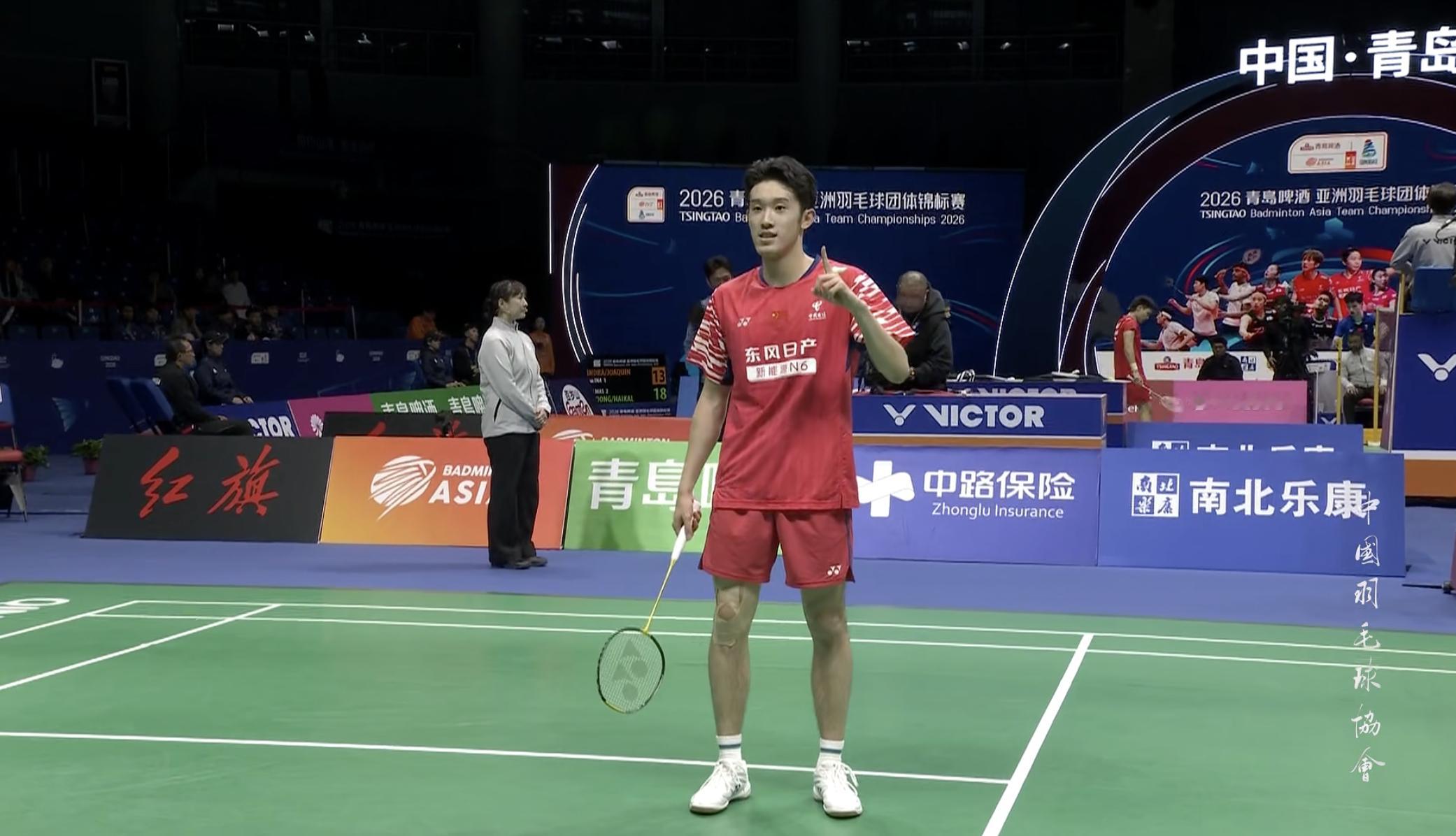 2026亚洲羽毛球团体锦标赛【男团A组：中国🇨🇳 2-1 🇹🇭泰国】1、