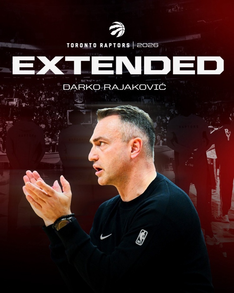 猛龙官方宣布，球队与主帅拉贾科维奇达成一份多年的续约合同。nba自由市场