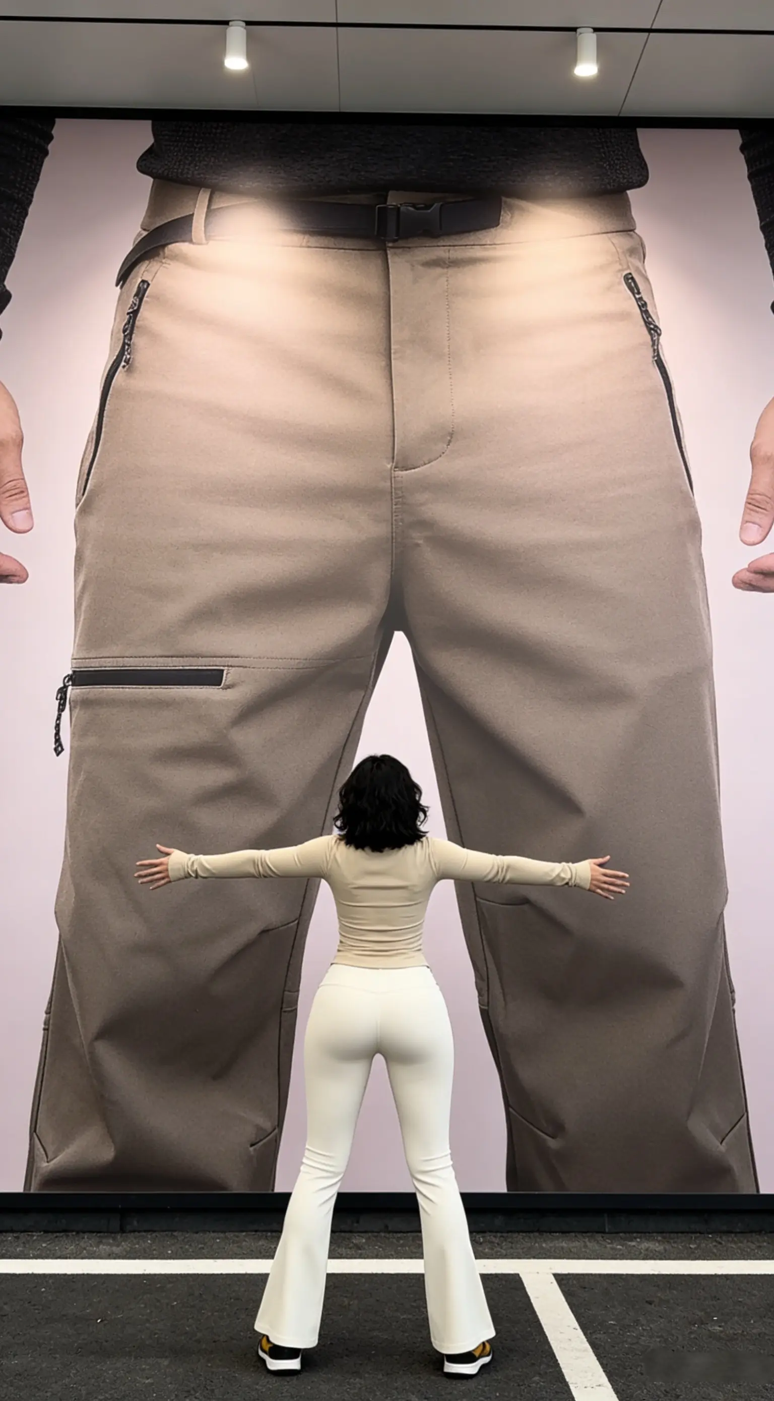 加厚伽马冲锋裤户外三防拉链口袋直筒休闲裤百搭宽松