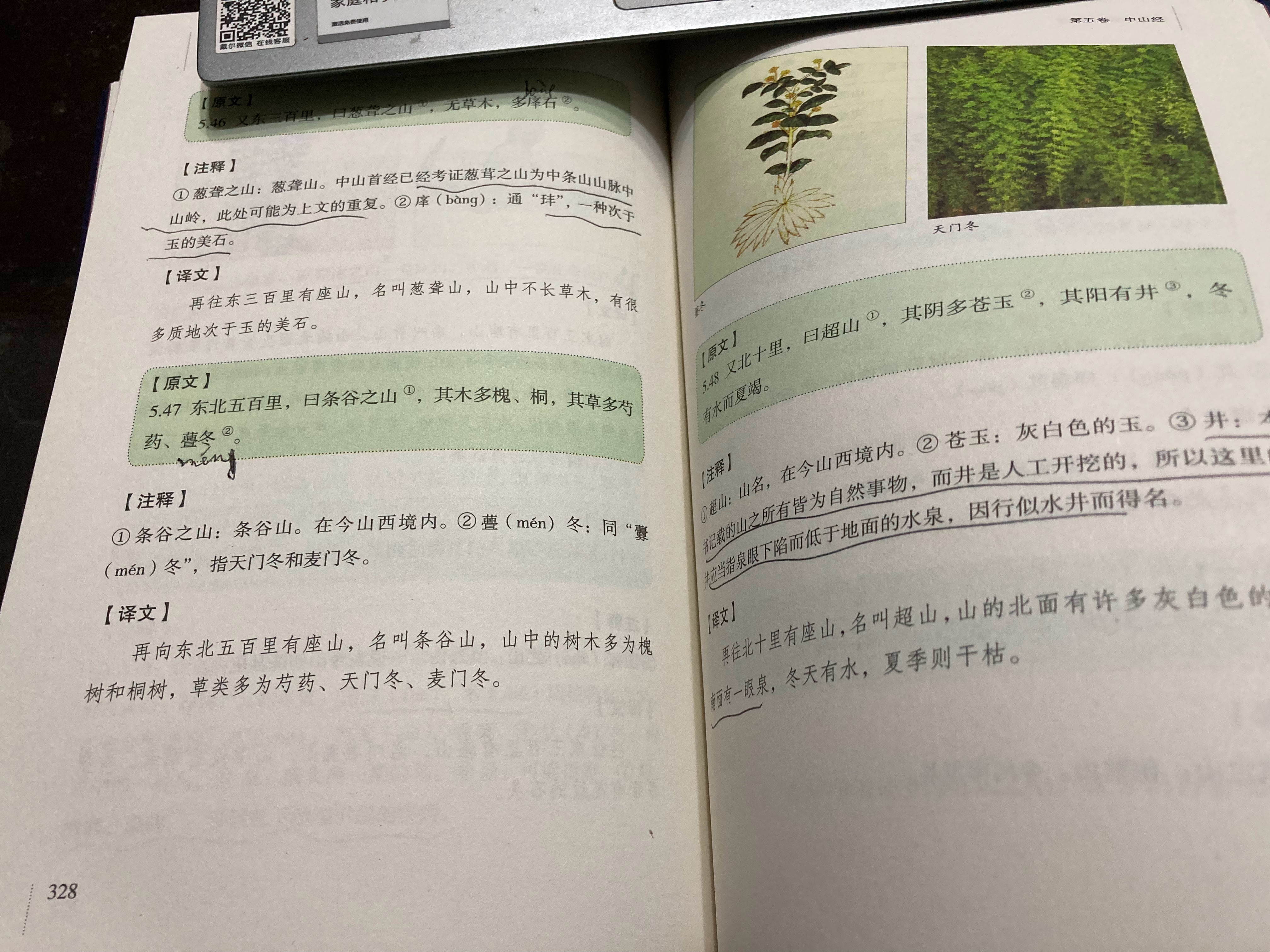 #杨紫国色芳华##特别陪伴杨紫何惟芳160天# 读书第81天打卡《山海经》328