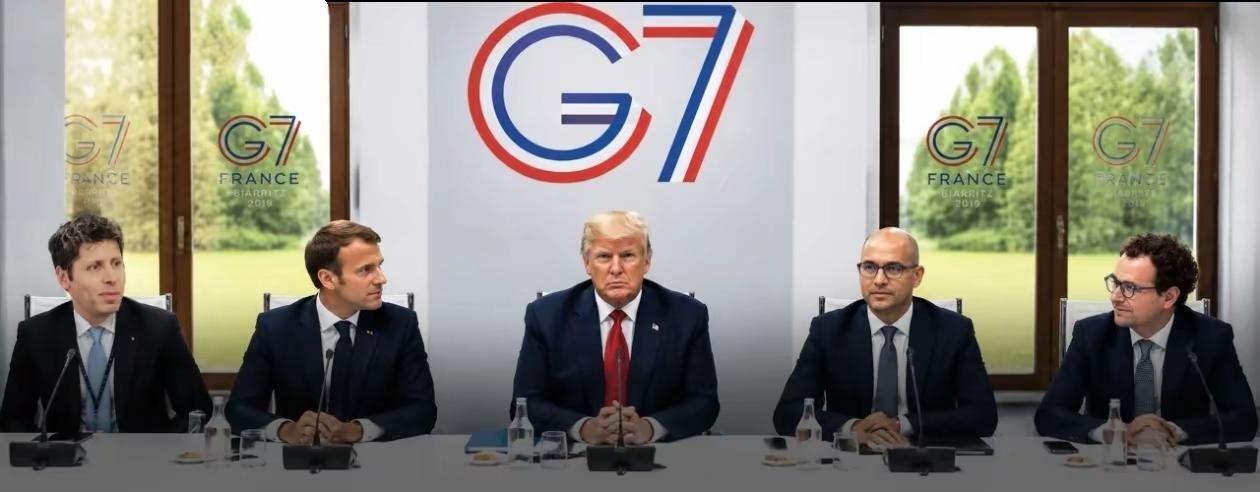 G7峰会变“AI鸿门宴”！奥特曼稳坐C位。G7峰会变AI“鸿门宴”！特朗普稳坐主