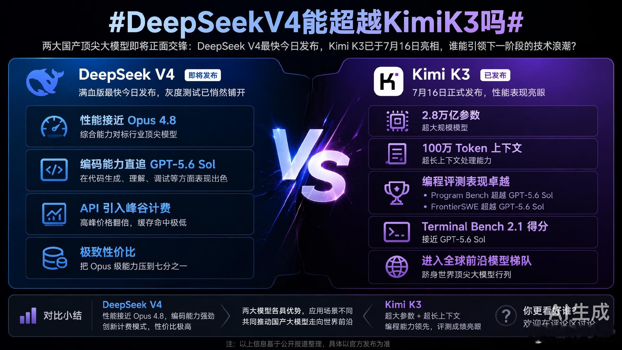DeepSeekV4能超越KimiK3吗这俩大模型日常都在用，各有各顺手的地方，