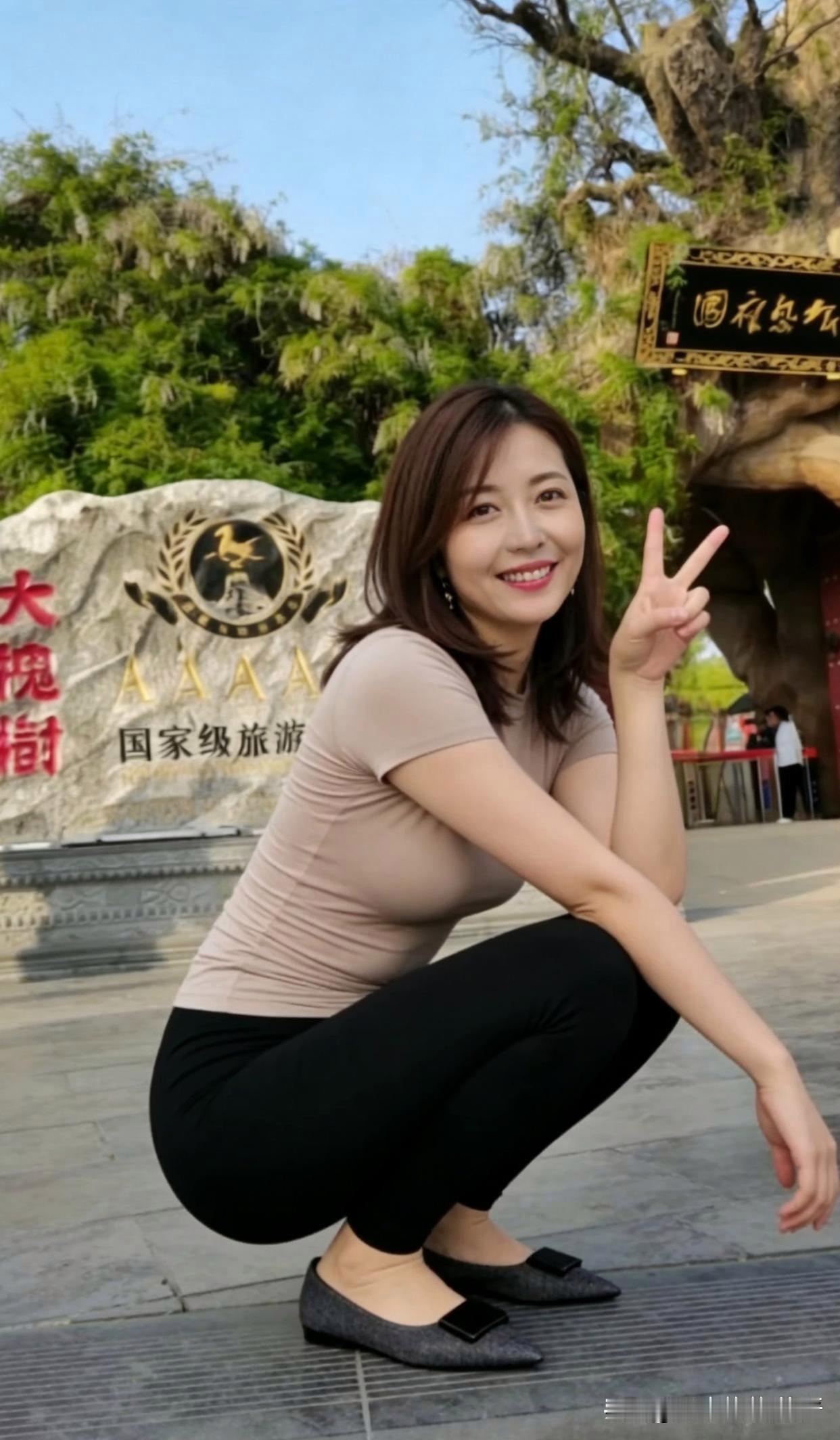 元气满满的一天，打卡大槐树AAAA国家级旅游景区！🌞📸你们那儿的樱花开了吗？