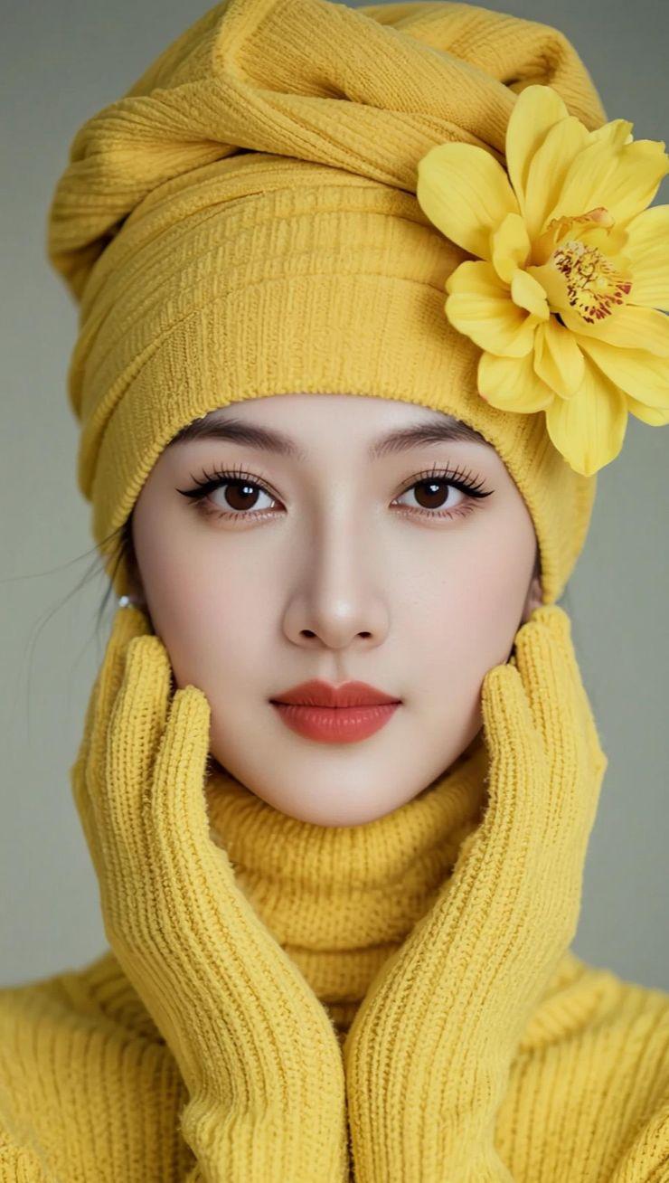 AI明艳花卉写真 抖音ai创作 高级感大片 优雅气质 高级感穿搭