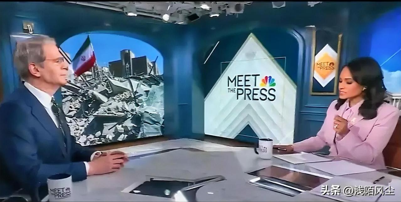 主持人我:“特朗普总统正在考虑向伊朗派遣部队，政府是否会动用军队来确保霍尔木兹海