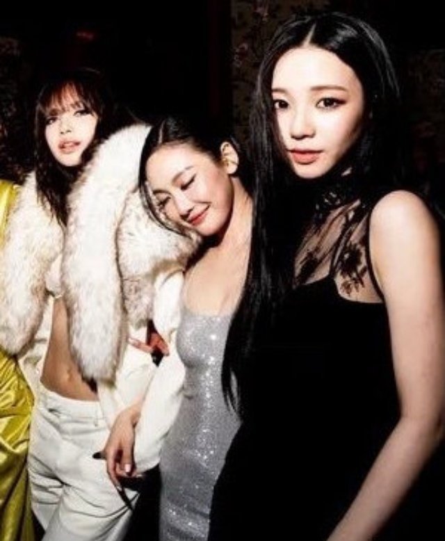 Lisa宁艺卓柳智敏晚宴同框气质颜值各有惊艳，宁艺卓柳智敏美的好震撼，每一帧都是