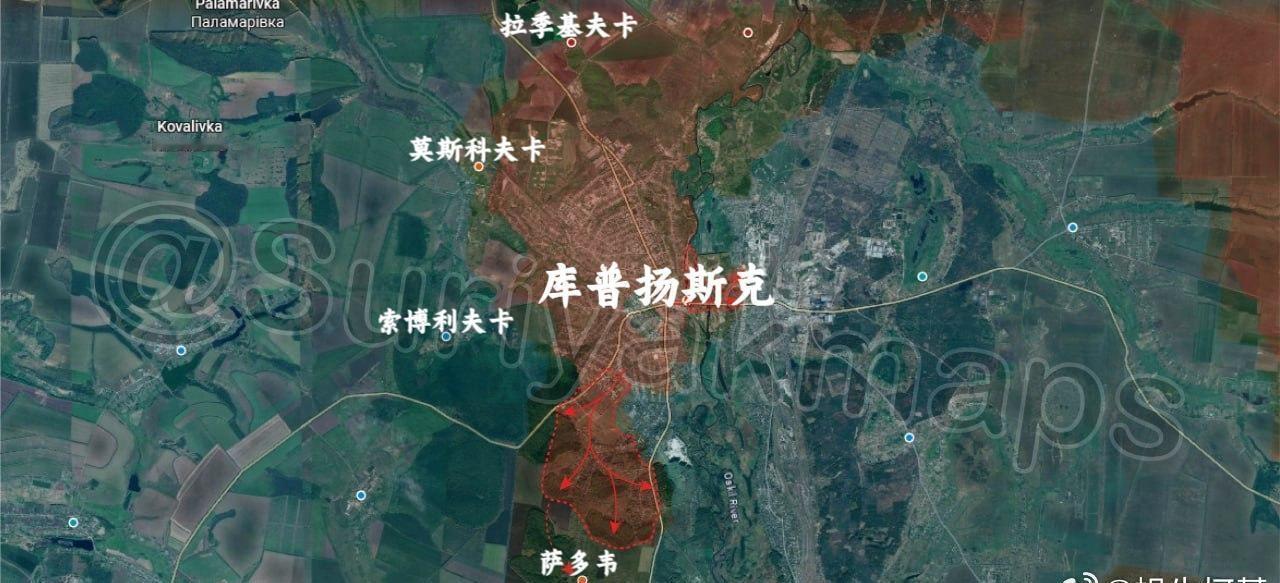 嘘嘘哥弃疗了？
“俄罗斯在库普扬斯克的补给线状况不佳，而乌克兰的补给线……情况非