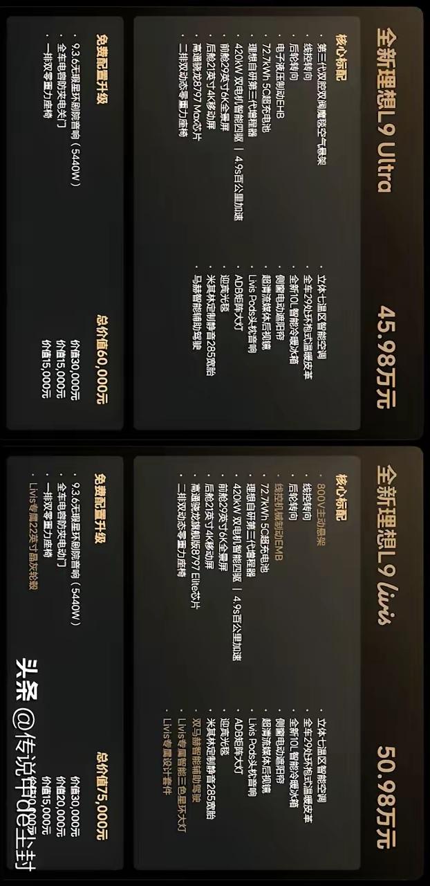 不知道今天家旁边的购物中心有没有第二代理想L9进店。两个版本里当然选ultra