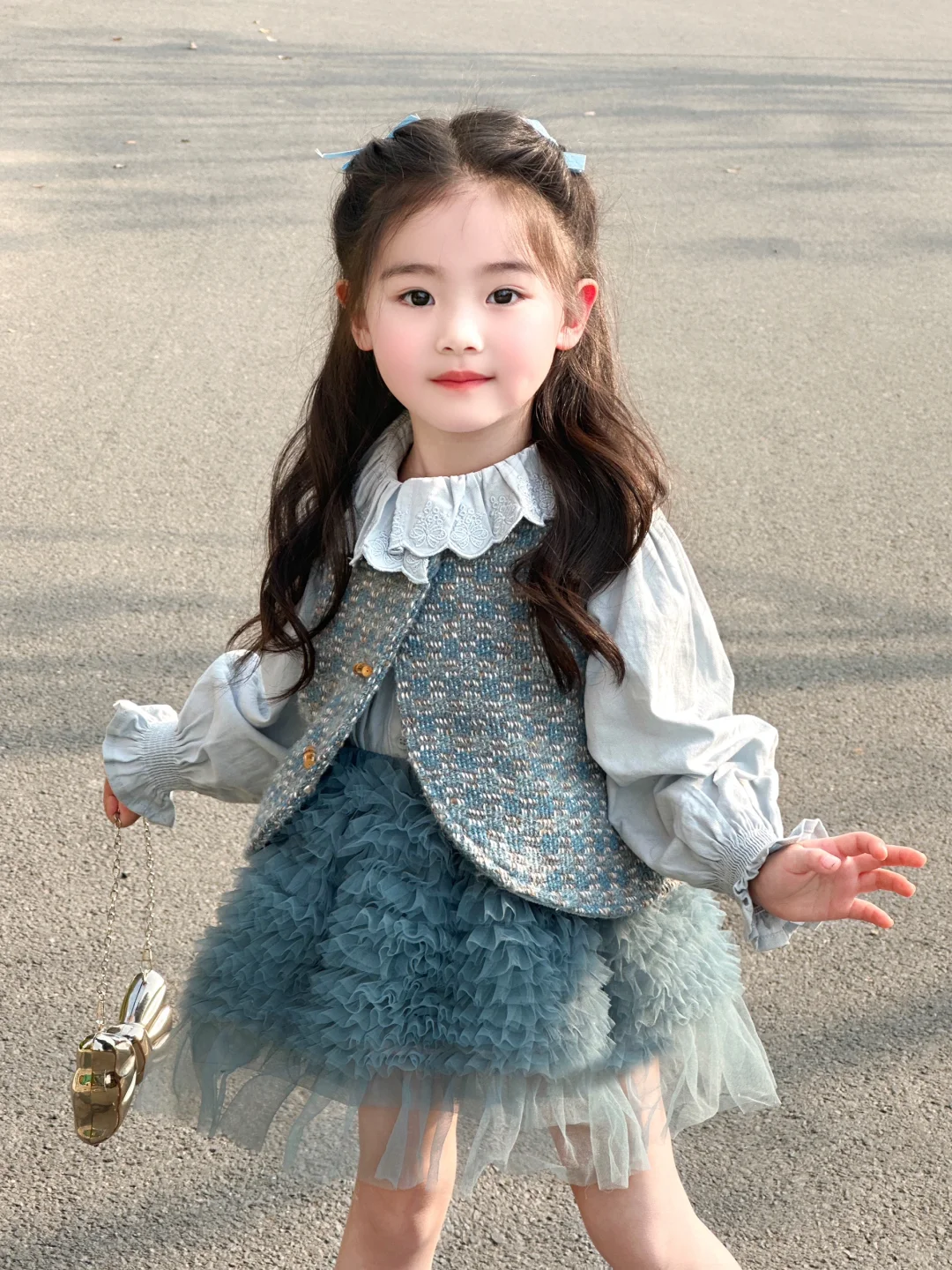 💙公主裙搭配公主发型可太美了～