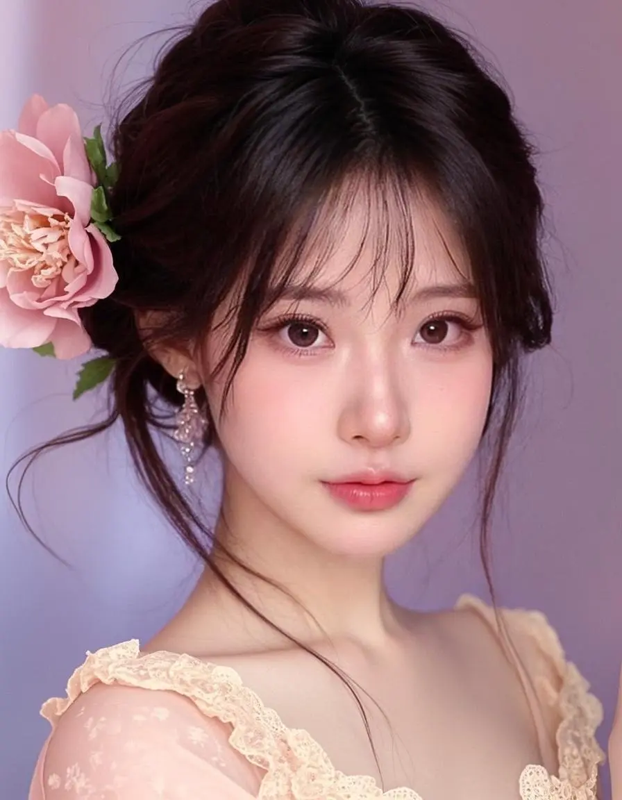 花间绮梦 ai写真馆出片大赛 超绝氛围感自拍 放心我只爱你 ai韩风形象照女生