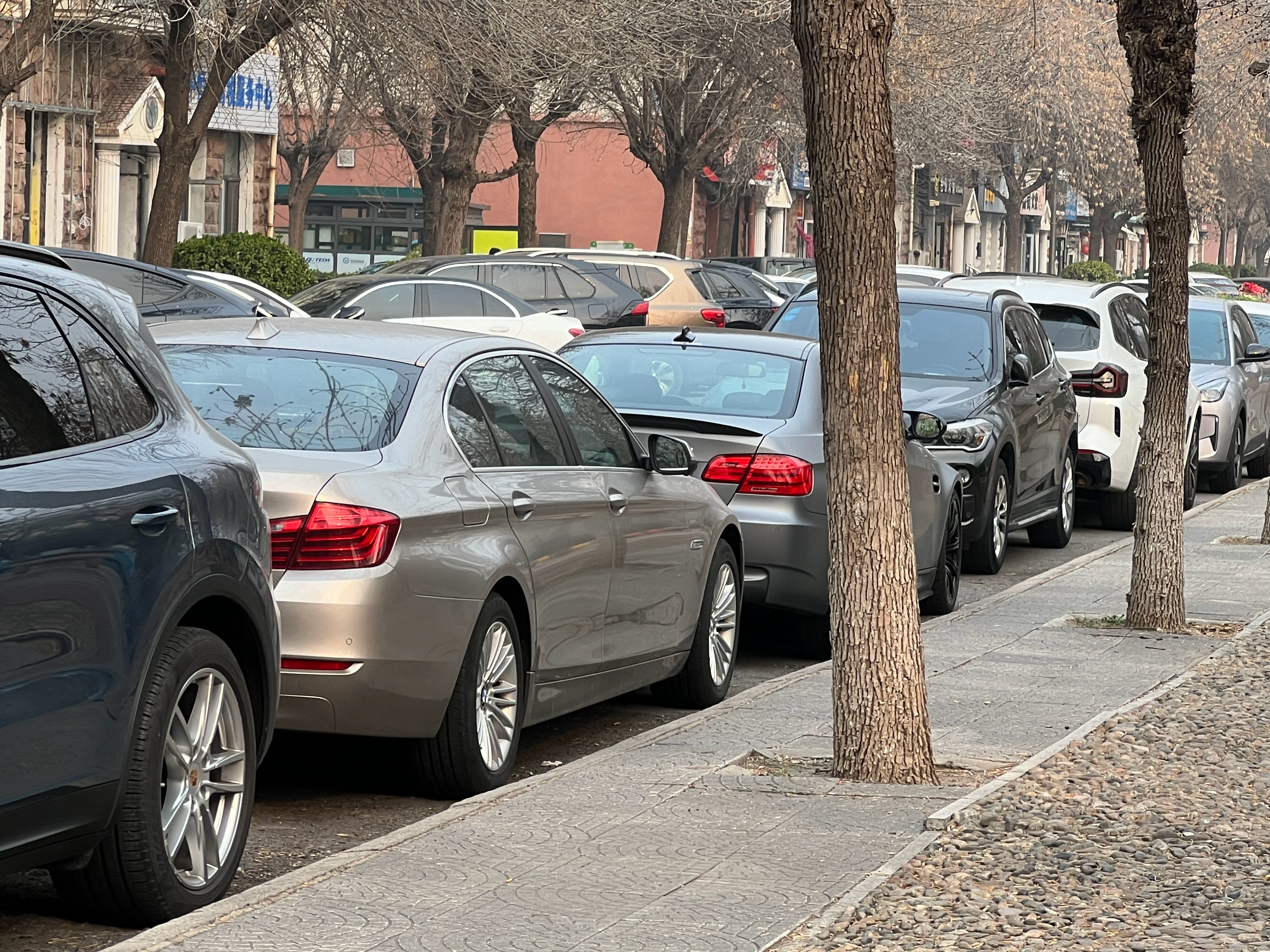 宝马还是卖得好，四台车全是宝马 天津·翠亨村