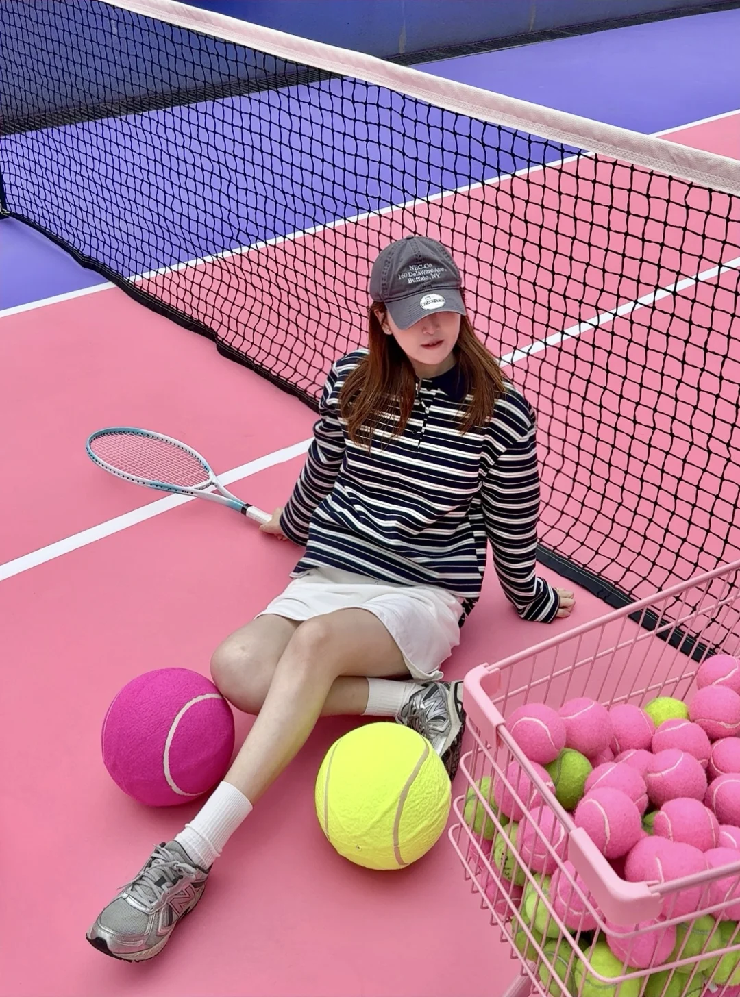 确实是中山超美的网球场了！！🩷💜