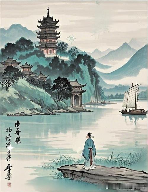 《汉阳太白楼》
——唐·李群玉
江上层楼翠霭间，
满帘春水满窗山。
青枫绿草将愁