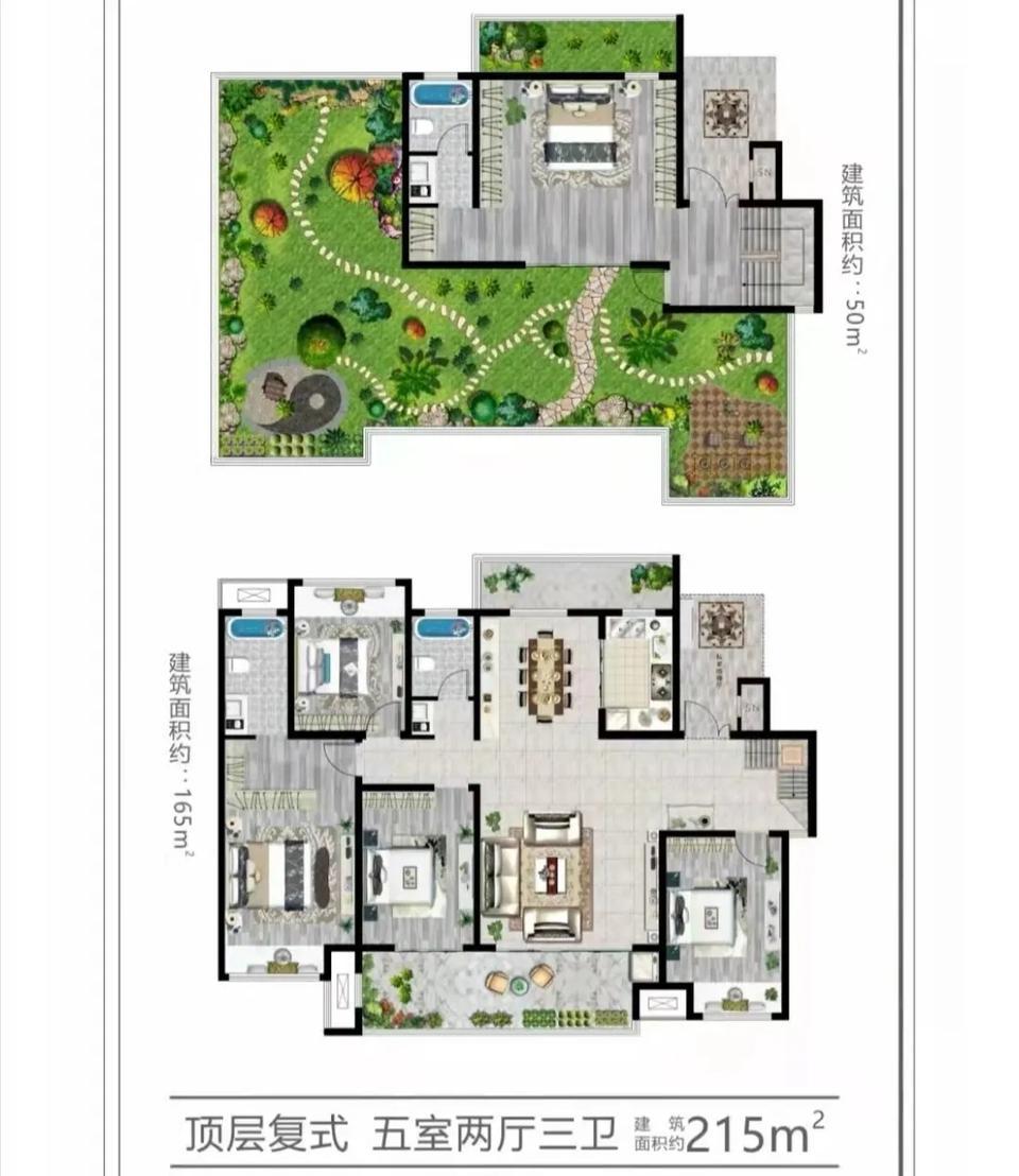 喂马、劈柴，周游世界，关心粮食和蔬菜。
 
这套顶层复式，213.61平的空间，
