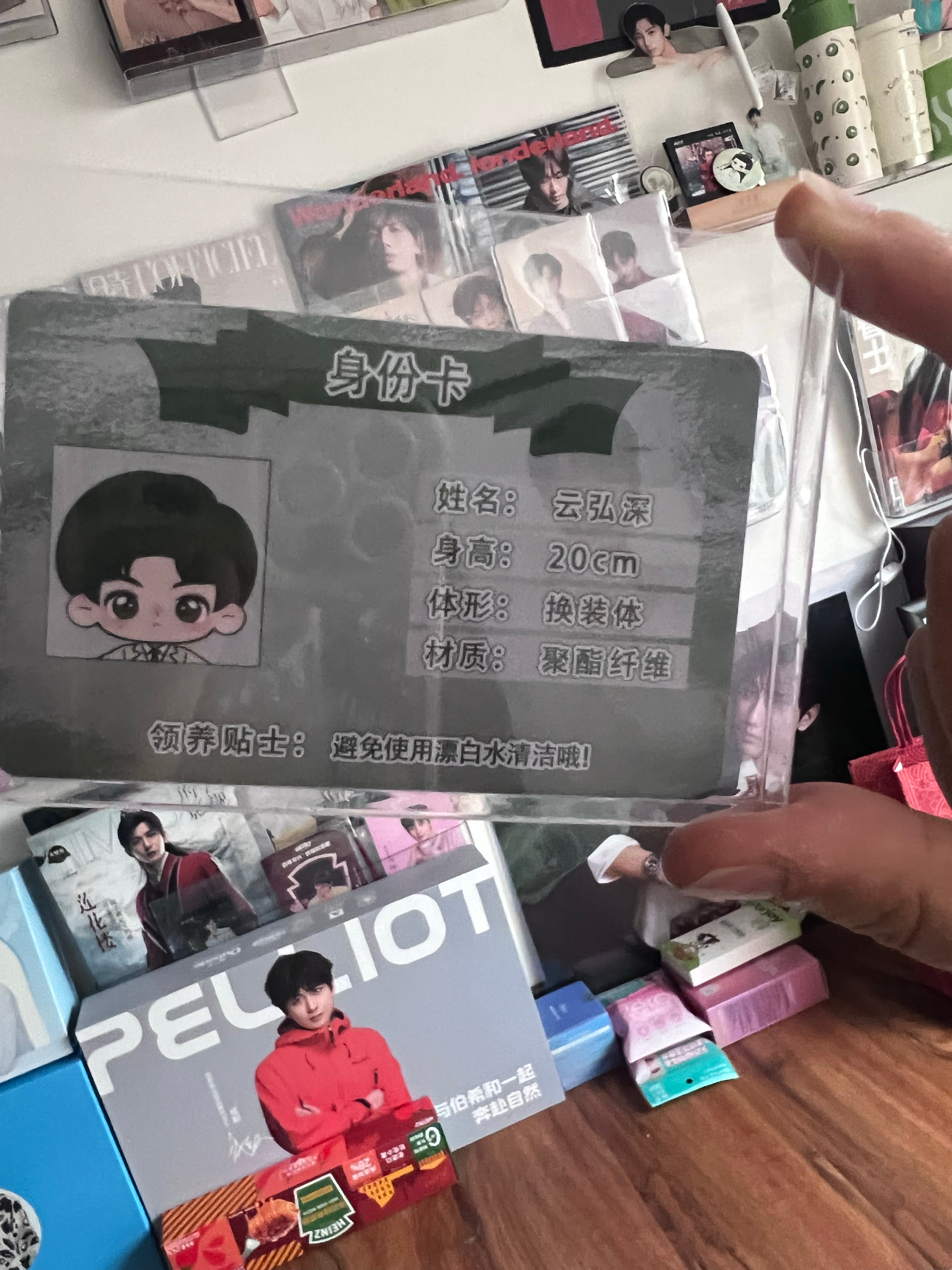 前段时候追成毅《深潜》上头，正好看到爱奇艺众筹娃娃，随手安排了一个。这是我的第一